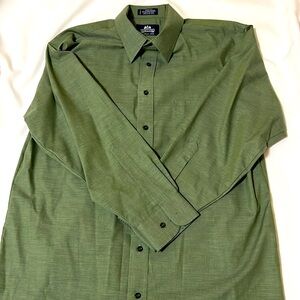 Stafford Green Wrinkle-Free Shirt